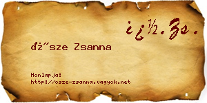 Ősze Zsanna névjegykártya